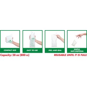 TravelJohn Disposable urinal (3pcs)