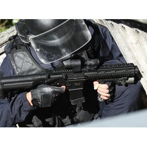 Aimpoint CEU with high (39 mm) top ring TwistMount and base,,,