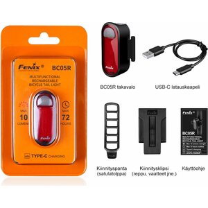 Fenix BC05R ladattava pyörän takavalo