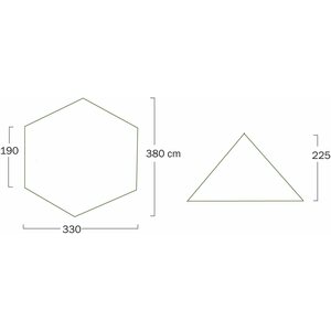 Helsport Pasvik 4-6 (outer tent+ center pole)