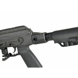 Strike Industries AK stock adaptor allows for standard fixed AK stock to accept a AR buffer tube assembly
