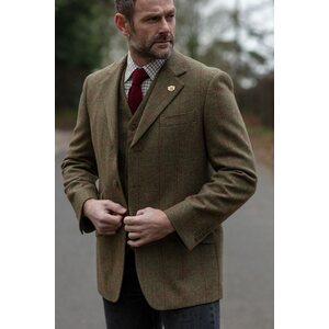Alan Paine Combrook Mens Tweed Blazer - Classic Fit