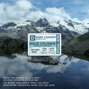Duke Cannon Solid Cologne - Light Musk + Neroli (Special Issue)