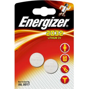 Energizer CR2032, 2 個数