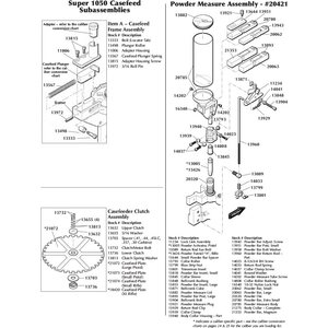 Dillon Precision Super 1050 Casefeed Subassemblies (S1050CSA) Roller Bolt
