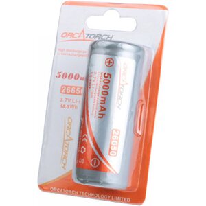 OrcaTorch 26650 Battery 5000mAh