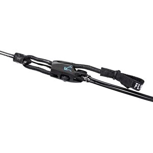 Simple and precise adjustment of the front lines via a handle and clam cleat. The elasticated spectra adjuster line glides through a special guidance block and then shortens itself after actuation. This allows for precise adjustment through a small movement of the handle and stops the handle from getting caught.
