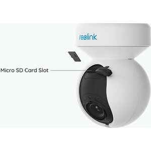 Reolink E1 Outdoor 5MP PTZ Auto Tracking AI WiFi kamera LED-kohdevaloilla
