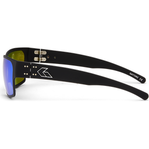 Gatorz Delta Matte Black with Brown Polarized Lens w/ Green Mirror