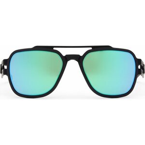 Gatorz Stark Matte Blackout with Brown Polarized w/ Green Mirror Lens