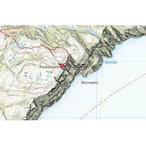Calazo Preikestolen-vuoristokartta 1:20.000, 2019
