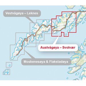 Calazo Lofoten: Austvågøya – Svolvær -vuoristokartta 1:30.000, 2021
