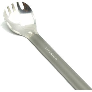 Toaks Titanium Long Handle Spork with Polished Bowl