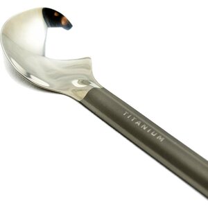 Toaks Titanium Long Handle Spoon with Polished Bowl