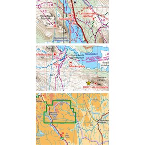 Halti Kilpisjärvi Pältsan 1:50 000 / 1:25 000, ulkoilukartta 2021