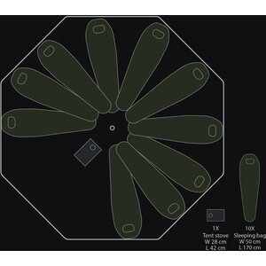 Savotta FDF 10-JSP Tent Without Pole Sets and Stakes