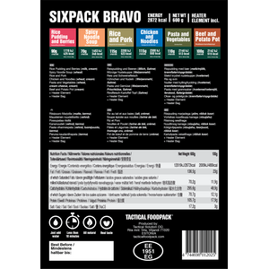 Tactical Foodpack Tactical Six Pack Bravo
