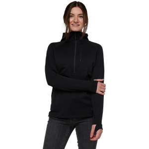 Black Diamond Coefficient 1/4-Zip Fleece Hoody Womens