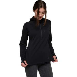 Black Diamond Coefficient 1/4-Zip Fleece Hoody Womens