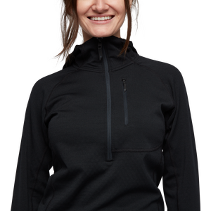 Black Diamond Coefficient 1/4-Zip Fleece Hoody Womens
