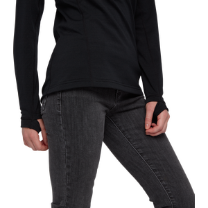 Black Diamond Coefficient 1/4-Zip Fleece Hoody Womens