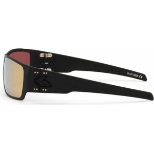 Gatorz Specter Cerakote Blackout with Rose Polarized Lens w/ Gold Mirror