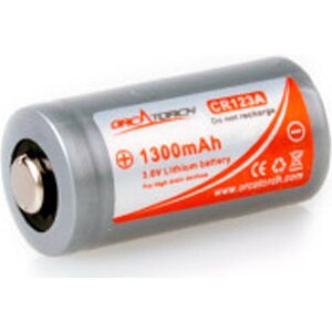 OrcaTorch CR123A Battery 1300mah