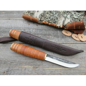 Kauhavan Puukkopaja Leather Grip Handle 703