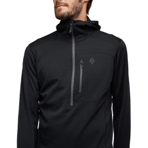 Black Diamond Coefficient 1/4-Zip Fleece Hoody Mens