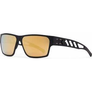 Gatorz Delta M4 Matte Black with Rose Polarized Lens w/Gold Mirror