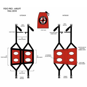 Fido Pro Airlift Dog Emergency Rescue Sling