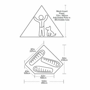 Big Agnes Gold Camp UL3 Mesh Inner Tent