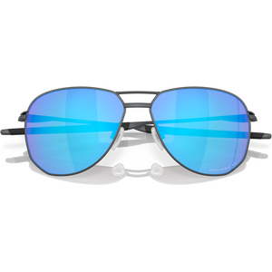 Oakley Contrail TI Satin Light Steel w/ Prizm Sapphire Polarized