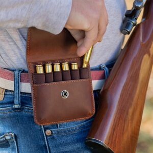 Allen Del Norte Leather Belt Loop Cartridge Holder