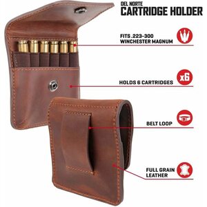 Allen Del Norte Leather Belt Loop Cartridge Holder