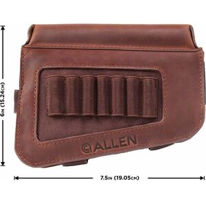 Allen Westcliff Leather Buttstock Cartridge Carrier with Cheek Piece
