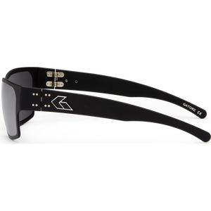 Gatorz Delta Cerakote Black w/Silver Logo, Silver Mirror OPz Gray Lens