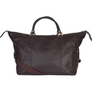 Barbour Leather Medium Travel Explorer Bag
