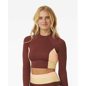 Rip Curl Block Party Spliced Crop Long Sleeve Womens
