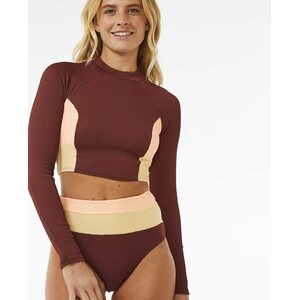 Rip Curl Block Party Spliced Crop Long Sleeve Womens
