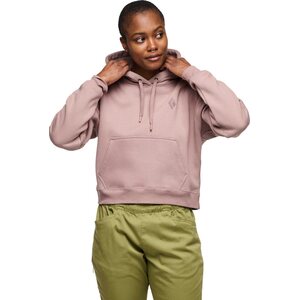 Black Diamond Crop Pullover Hoody Womens