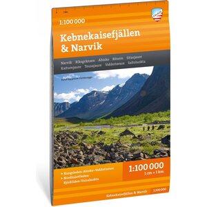 Calazo Kebnekaisefjällen & Narvik 1:100 000