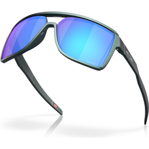 Oakley Castel Matte Silver/Blue Colorshift w/ Prizm Sapphire