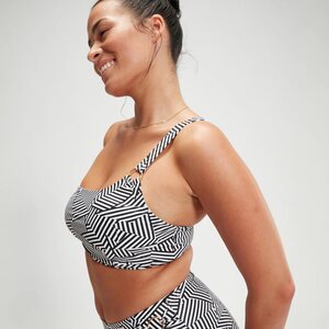Speedo Shaping Printed Asymmetric Top Womens