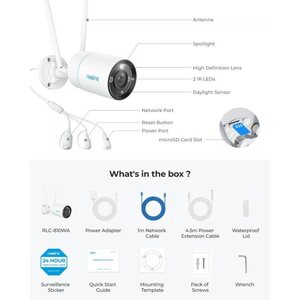 Reolink Reolink W330 8MP Bullet AI WiFi 6