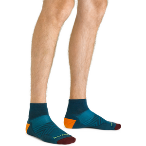 Darn Tough Run 1/4 Sock Ultra Lightweight with Cushion Mens