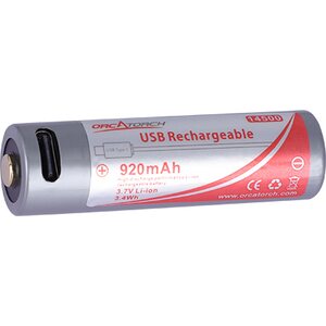 OrcaTorch 14500 USB-Battery 920mAh