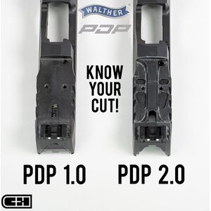 C&H Precision Walther DEFENSE PDP 2.0 to Holosun 509T (STEEL)