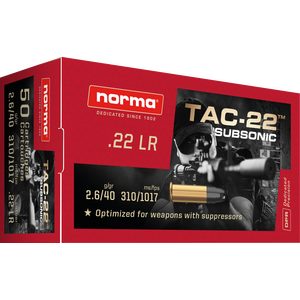 Norma .22 LR Subsonic 50kpl