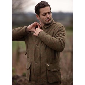 Alan Paine Combrook Waterproof Tweed Coat Mens
